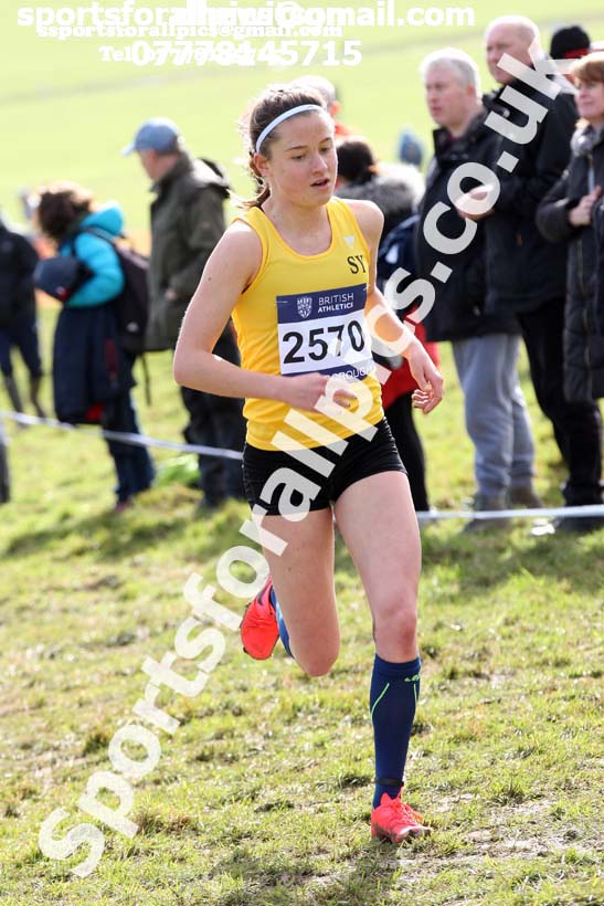 Womens under-20s 2019 British Athletics Inter Counties Cross Country, Prestwood Hall, Loughborough. Photo:  David T. Hewitson/Sports for All Pics